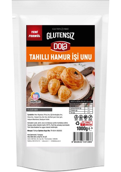 Glutensiz Tahıllı Hamur İşi Unu Karabuğdaylı Kinoalı Un Karışımı 1 kg