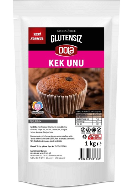 Glutensiz Karabuğdaylı Kek Unu 1 kg