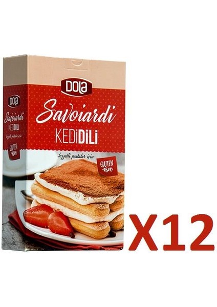 Glutensiz Savoiardi Kedi Dili 100 gr 12 Adet Gluten Free