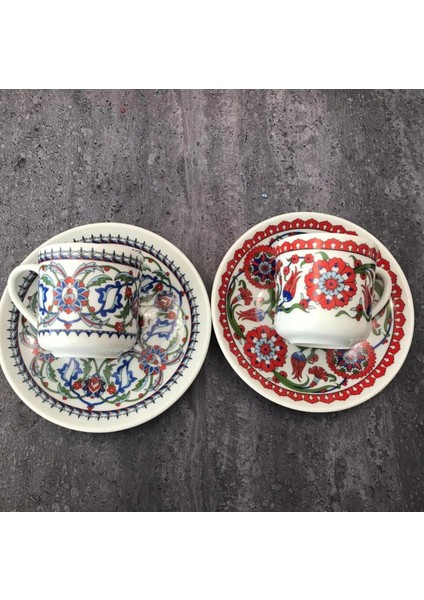 Karışık 2'li Türk Kahvesi Porselen Fincan Seti Geleneksel Seramik Kahve Kupaları En Iyi Ev Dekor Demistasse Espresso Türk Kahvesi Hediyeler (Yurt Dışından) fiyatları