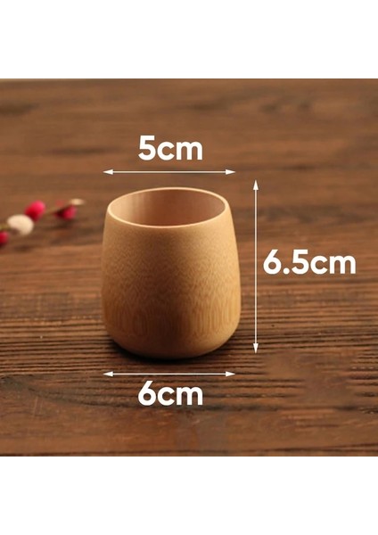01 Ev Japonya Tarzı Doğal Bambu Oyma Su Bardağı Çay Bira Kahve Suyu Içme Kupa El Yapımı Ahşap Bardak (Yurt Dışından)