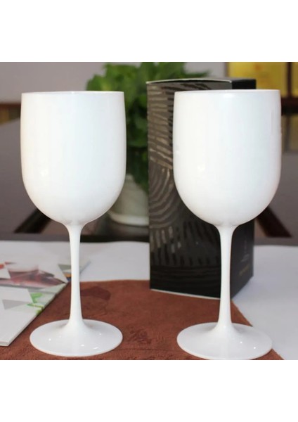 Beyaz 400-600ML 480 ml Şarap Bardağı Darbeye Dayanıklı Yüksek Stabilite Plastik Vintage Stil Romantik Şampanya Parti Malzemeleri Bar Drinkware Cozinha Soğutucu (Yurt Dışından) modelleri