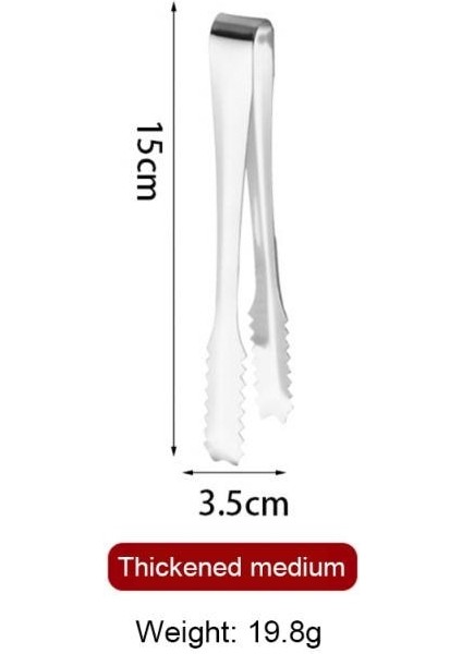15CM 10 Adet 5/8/10 Adet Uygun Paslanmaz Çelik Buz Kelepçesi Gümüş Bar Tutucu Pratik Buz Kapanı Yüksek Kaliteli Mini Gıda Maşası (Yurt Dışından)