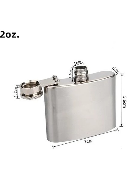 Stil 2 Küçük Kalçalı 1/2/3.5 Oz Paslanmaz Çelik Taşınabilir Yüksek Kaliteli Şarap Şişesi Viski Potu Cep Şişesi Içecek Şarap (Yurt Dışından)