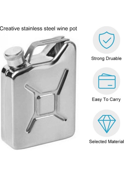1 Pc Taşınabilir Yüksek Kaliteli Şarap Viski Pot Şişe Hip Mataralar Tiryakisi Alkol Şişesi Drinkware Paslanmaz Çelik (Yurt Dışından) fiyatları