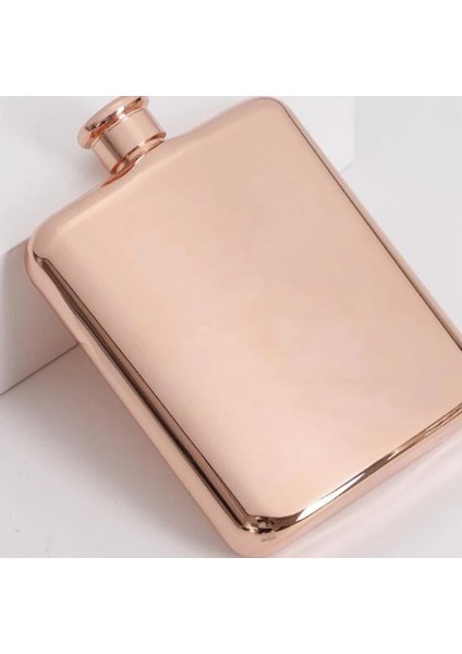 Pembe Gül Altın 6 Oz Paslanmaz Çelik Votka Cep Şişesi Şişesi Alkol Şişesi Likör Viski Şişesi Sağdıç Hediyeler Huni ile (Yurt Dışından)