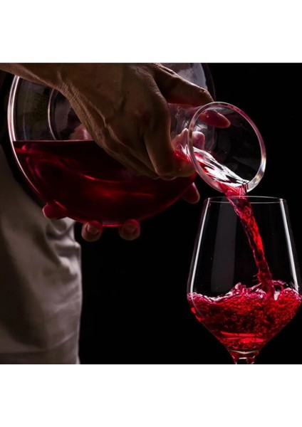 Yuvarlak Göbek 500 ml 1500 ml Büyük Sürahi El Yapımı Kristal Kırmızı Şarap Dekantörü Brendi Şampanya Bardakları Sürahi Sürahi Dökücü Havalandırıcı Aile Bar Için (Yurt Dışından) fırsatları