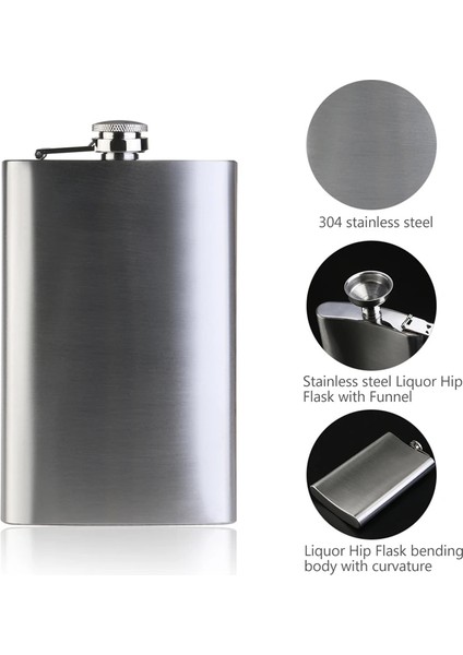 10 Oz (280ML) 1-18 Oz Şarap Viski Pot Şişe Hip Mataralar Tiryakisi Alkol Şişesi Taşınabilir Paslanmaz Çelik Drinkware Viski Tekila Likör Için (Yurt Dışından) fiyatları