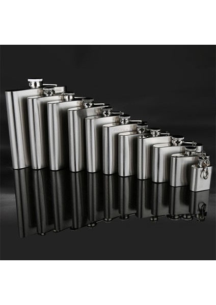 5 Oz 1-12 Oz Paslanmaz Çelik Cep Şişesi Huni ile Cep Cep Şişesi Alkol Viski Cep Şişesi Vidalı Kapak Taşınabilir Drinkware Barware (Yurt Dışından)