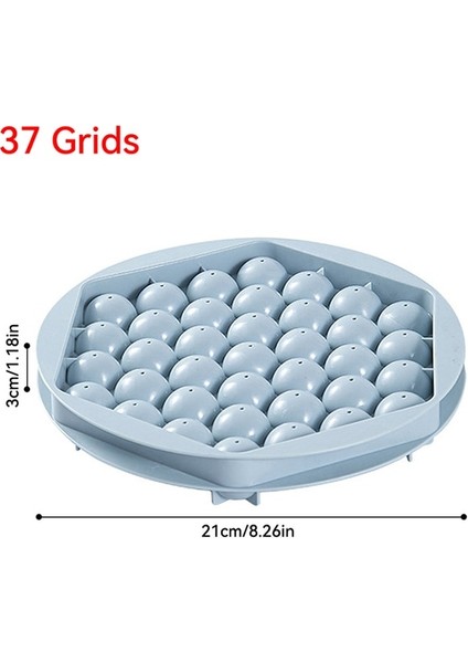 B2-L-3X21X21CM Yuvarlak Buz Küpü Kalıp Buz Küpü Tepsi Gıda Sınıfı Buz Küpü Yapımı Kalıp Dondurma Parti Viski Soğuk Içecek Mutfak Aletleri Pp Kalıp (Yurt Dışından)
