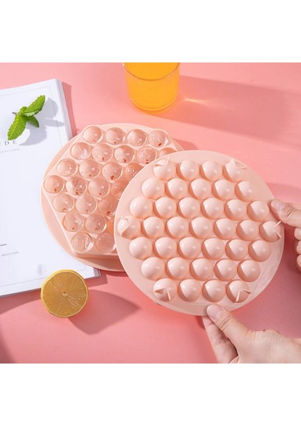 B2-L-3X21X21CM Yuvarlak Buz Küpü Kalıp Buz Küpü Tepsi Gıda Sınıfı Buz Küpü Yapımı Kalıp Dondurma Parti Viski Soğuk Içecek Mutfak Aletleri Pp Kalıp (Yurt Dışından) fırsatları