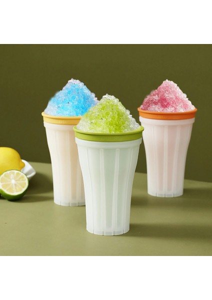Turuncu 150ML Yaz Sıkma Ev Yapımı Milkshake Şişesi Hap Geçirmez Smoothie Kupası Tutam Hızlı Soğutma Sihirli Fincan Dondurma Slushy Maker (Yurt Dışından)