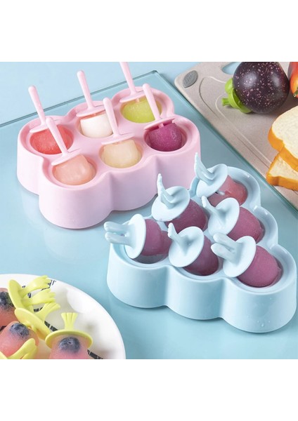 Üçgen-Mavi Dondurma Kalıp Silikon Ev Yapımı Diy Mutfak Aracı Dondurma Popsicle Küçük Popsicle Şerbet Kalıp Yapımı Çocuk Dondurma (Yurt Dışından)