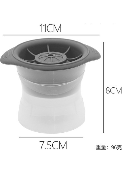 Gri 11CM Buz Küpü Makinesi Buz Topu Makinesi Kalıpları Silikon Mutfak Aksesuarları Için Buz Küpü Tepsi Silikon Viski Votka Topu Форма Для Льда (Yurt Dışından)