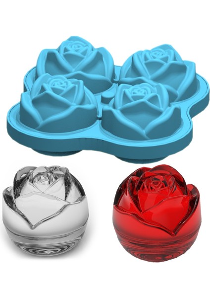 6 Yuvaları Mavi 4/6 Kavite 3D Çiçek Şekilli Silikon Dıy El Yapımı Sabun Mum Kek Kalıbı Malzemeleri El Sanatları El Yapımı Sabun Kalıp (Yurt Dışından) modelleri