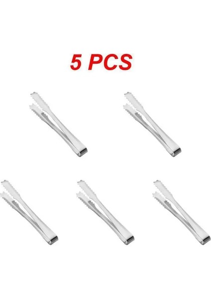 15CM 5 Adet 5/8/10 Adet Kova Kelepçesi Düşmeye Dayanıklı Gümüş Şeker Pratik Kullanışlı Paslanmaz Çelik Buz Kelepçesi Buz Klipsi (Yurt Dışından)