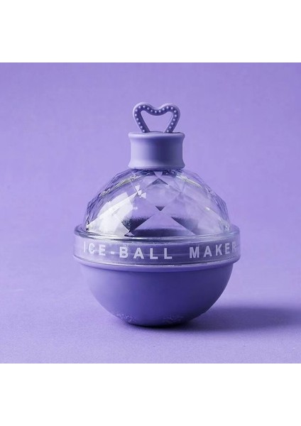 Purple-2 Kullanışlı Buz Topu Tepsisi Hafif Buz Topu Makinesi Bpa Ücretsiz Hızlı Bırakma Ampul Şekilli Ev Kokteyl Buz Küpü Kalıp (Yurt Dışından)