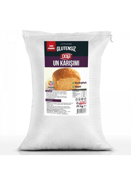 Glutensiz Un Karabuğdaylı ve Kinoalı 25 kg