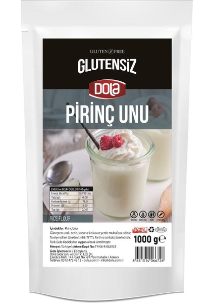 Glutensiz Pirinç Unu 1 kg