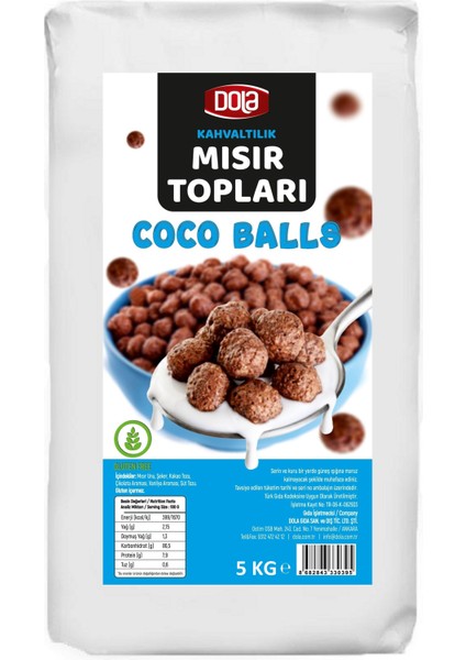 Glutensiz Coco Balls Çikolatalı Mısır Topları 5 kg