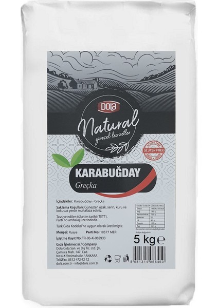 Glutensiz Kavrulmuş Karabuğday Tane 5 kg