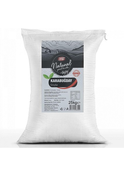 Glutensiz Kavrulmuş Karabuğday Tane 25 kg