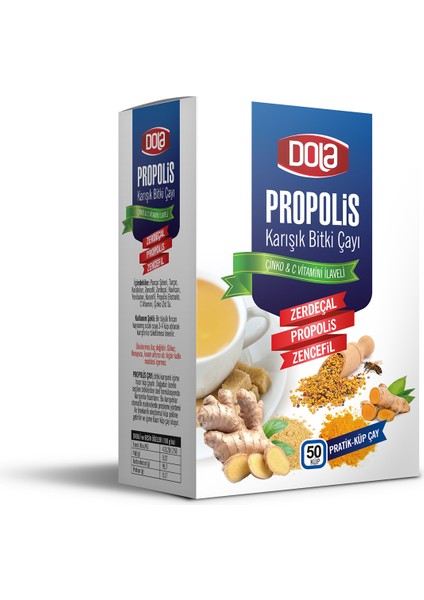 Çinko C Vitamini Ilaveli Propolis Bitki Çayı 150 gr