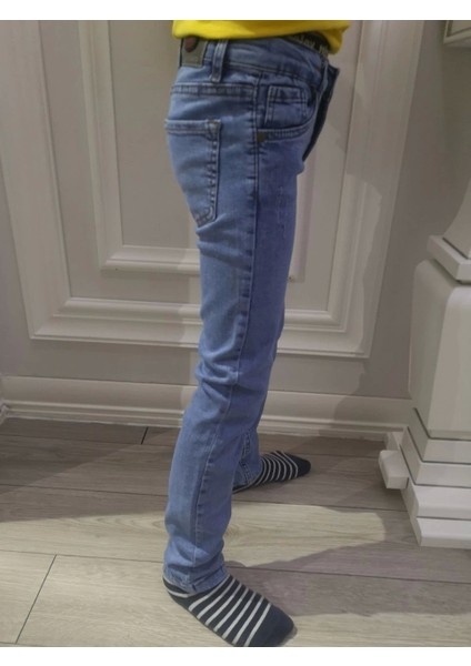 Slim Fit Erkek Çocuk Denim Kot Pantolon Buz Mavi 999 fiyatları