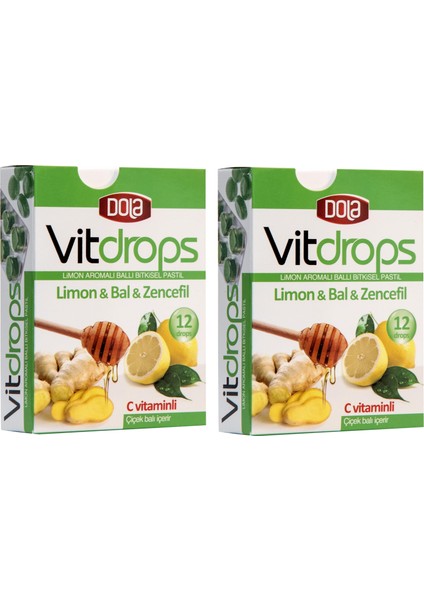 Vitdrops Limon & Bal 30 gr 2 Adet