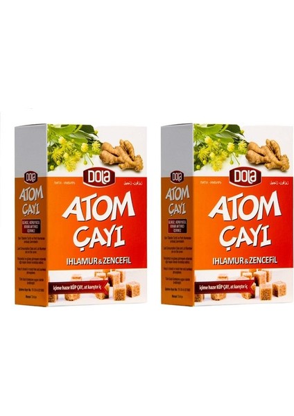 Atom Çayı Ihlamur Zencefil 135 gr 2'li