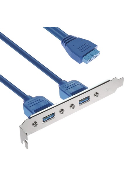 19 pin USB 3.0 arka Panel genişleme braketi 2 port usb çoklayıcı