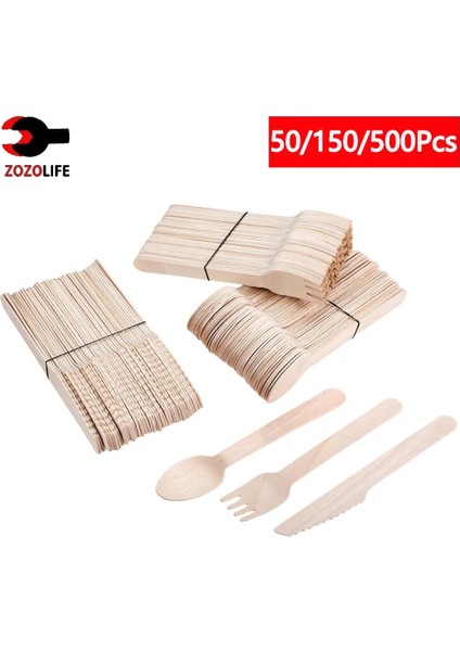 10 Adet Çatal (16 Cm) 10/150/500 Adet Tek Kullanımlık Ahşap Çatal Çatal/kaşık/kesici Bıçak Parti Malzemeleri Mutfak Eşyası Tatlı Sofra Ambalaj 16 cm (Yurt Dışından)