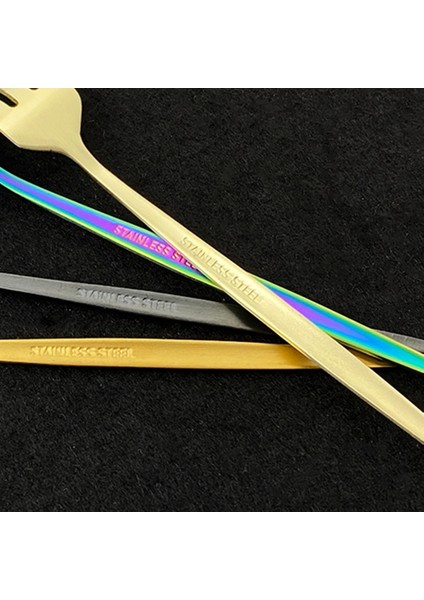 Pembe Gümüş 6 Adet Altın Çatal Seti Çay Kek Aperatif Çatal Yemek Takımı Çatal Mat 304 Paslanmaz Çelik Sofra Tatlı Meyve Çatalı Sofra Takımı Seti (Yurt Dışından) fırsatları