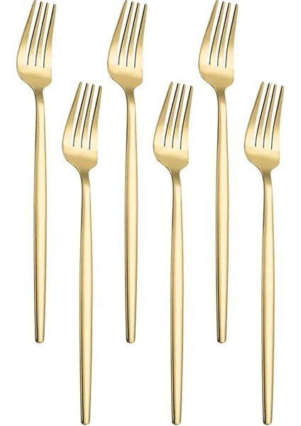 Çay Kaşığı 6 Adet 6 Parça Sofra Altın Sofra Takımı Kaşık Seti Paslanmaz Çelik Batı Sofra Bıçağı Meyve Çatal Çay Kaşığı Altın Çatal Yemek Takımı Seti (Yurt Dışından) fiyatları