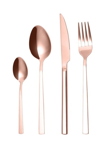 Rosegold 1 Takım Siyah Çatal Bıçak Kaşık Seti Paslanmaz Çelik Çatal Kaşık Bıçak Seti Yemek Takımı Seti Kaşık Komple Sofra Seti Çevre Dostu (Yurt Dışından)