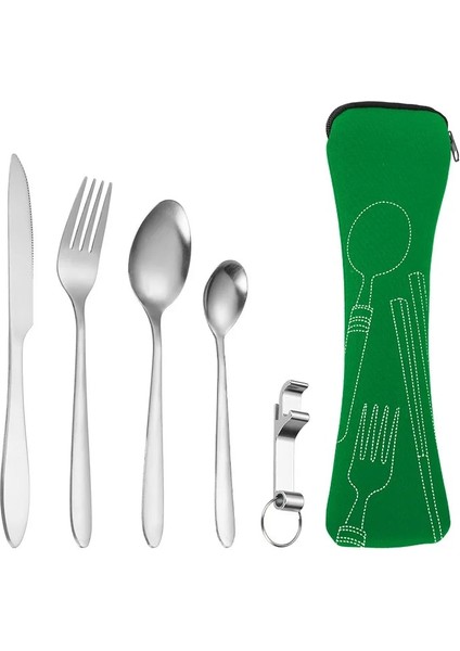 5set-Derin Mavi 1pc Sofra Çantası Fermuarlı Yıkanabilir Seyahat Çatal Bıçak Takımı Çantası Taşınabilir Çanta Akşam Yemeği Ev Alet Seyahat Kamp Kaşığı Için (Yurt Dışından) modelleri