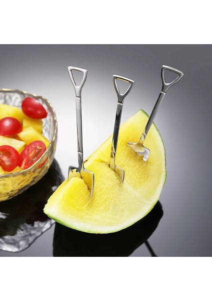 4pcsspoonsf 1/4/8/adet Kürek Kaşık Paslanmaz Çelik Çay Kaşığı Yaratıcı Kahve Kaşığı Dondurma Tatlı Kepçe Sofra Çatal Bıçak Kaşık Seti (Yurt Dışından)