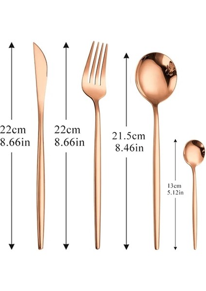 Rosegold Gümüş Yemek Takımı Gümüş Çatal Bıçak Kaşık Seti 304 Paslanmaz Çelik Lüks Sofra Takımı Ev Çatal Kaşık Bıçak Mutfak Yemek Takımı Dropship (Yurt Dışından)