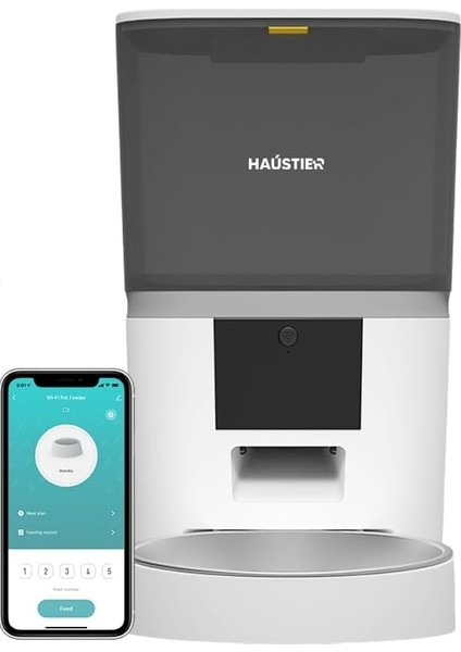 Akıllı Kedi Köpek Otomatik Mama Kabı,wifi Uzaktan Kontrol, 6lt Hazne