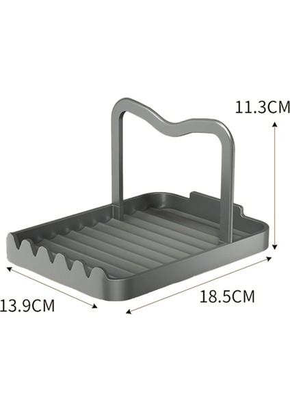 Alüminyum Tava Kapağı Tutucu Kaşık Tencere Kapağı Dayanakları Spatula Standı Mutfak Kolaylık Eşyaları Araçları Aksesuarları, Siyah-Altın (Yurt Dışından) fiyatları