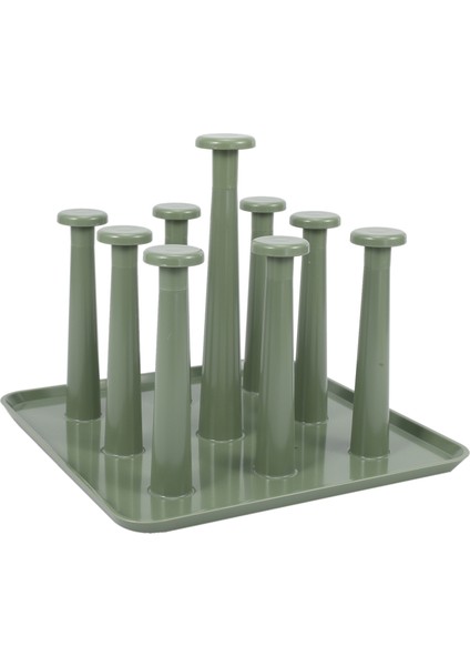 Plastik Cam Bardak Raf Su Kupa Drenaj Kurutma Organizatör Drenaj Tutucu Standı 9 Bardak Ev Mutfak Malzemeleri Sıcak Yeşil (Yurt Dışından) fırsatları