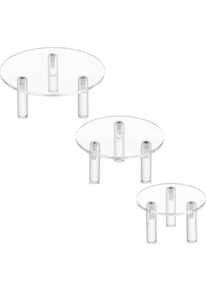 3 Paket Akrilik Takı Kozmetik Ekran Standı Takı Headdress Takı Kozmetik Ekran Standı (Yurt Dışından)