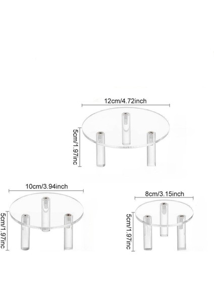 3 Paket Akrilik Takı Kozmetik Ekran Standı Takı Headdress Takı Kozmetik Ekran Standı (Yurt Dışından) fiyatları
