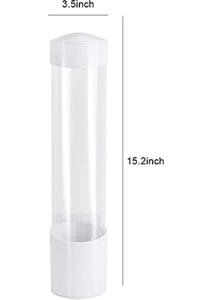 Bardak Dispenseri, Bardak Tutucu 3oz - 7oz Düz Tabanlı Veya Koni Bardaklara Uygun Su Bardakları Dispenseri Duvara Monte Banyo (Yurt Dışından) fiyatları