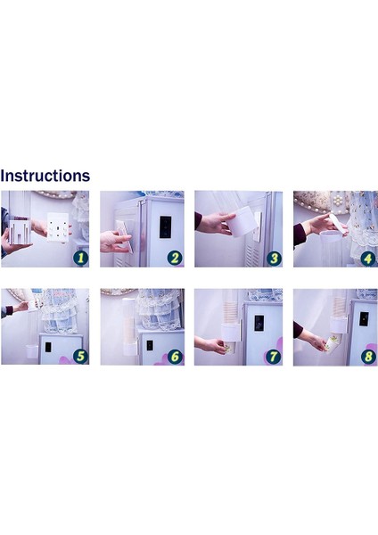 Bardak Dispenseri, Bardak Tutucu 3oz - 7oz Düz Tabanlı Veya Koni Bardaklara Uygun Su Bardakları Dispenseri Duvara Monte Banyo (Yurt Dışından) indirimleri