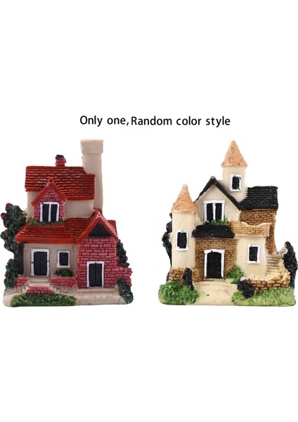 Sevimli Mini Reçine Ev Minyatür Ev Peri Bahçe Peyzaj Ev Bahçe Dekorasyonu Reçine El Sanatları 4 Stilleri Renk Rastgele (Yurt Dışından) modelleri