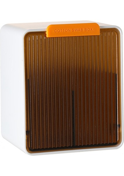 Bağımsız Tasarlanmış Duvara Monte Pamuklu Çubuk Saklama Kutusu, Delikli Serbest Banyo, Tuvalet, Beyaz+Turuncu (Yurt Dışından) fiyatları