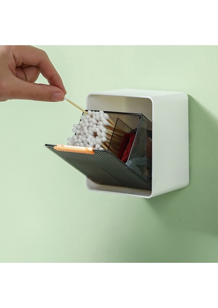 Bağımsız Tasarlanmış Duvara Monte Pamuklu Çubuk Saklama Kutusu, Delikli Serbest Banyo, Tuvalet, Beyaz+Turuncu (Yurt Dışından) indirimleri