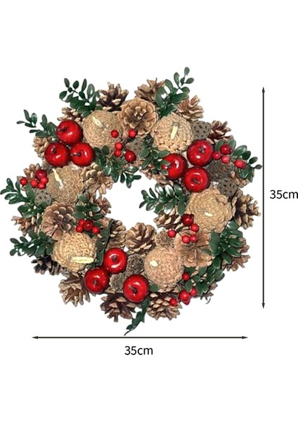 Noel Çelengi, Mum Yüzüğü, Düğün Partisi Için Ev Dekorasyonu Oturma Odası Yemek Masası Dolabı, Tatil Görüntüleri (Yurt Dışından) fiyatları