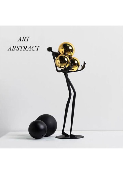Yaratıcılık Şekil Heykeli Modern Soyut Sanat Metal Demir Sanat Heykel Ev Dekorasyon Oturma Odası Yatak Odası Ofis (Yurt Dışından) indirimleri